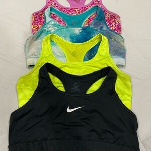4 Nike dri fit sports bras